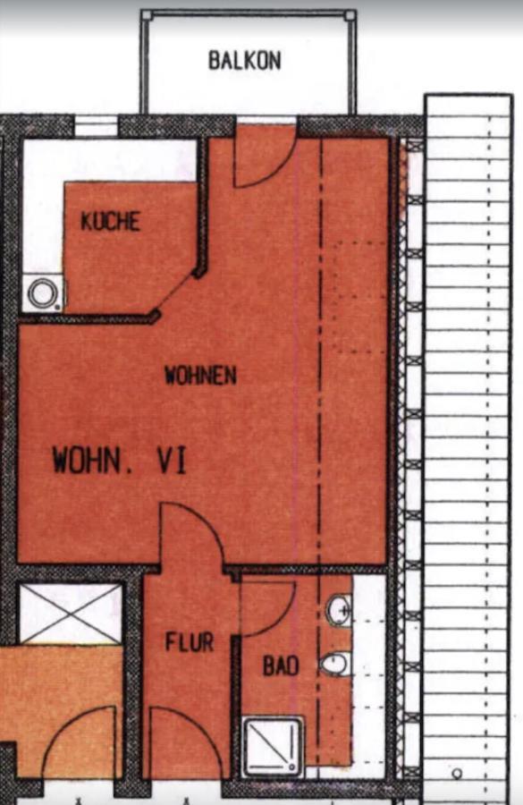 Fewo "Rabennest " Gemuetliche Wohnung Nahe Rabensteinklinikum - Kein Separates Schlafzimmer, Studiowohnung Κέμνιτς Εξωτερικό φωτογραφία
